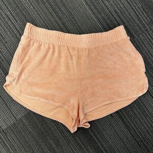 Victoria's Secret On Point Terry Cloth Beach Shorts/sleepwear‎ Coral Size XL